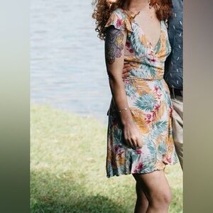 Lulu's Tropical Floral Cocktail Dress